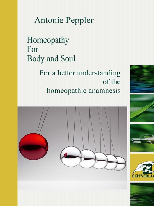 Title details for Homeopathy for Body and Soul by Antonie Peppler - Available